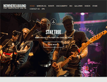 Tablet Screenshot of nowhereboundband.com